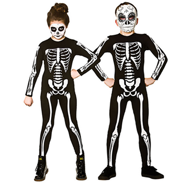 Skeleton Jumpsuit Child Costume