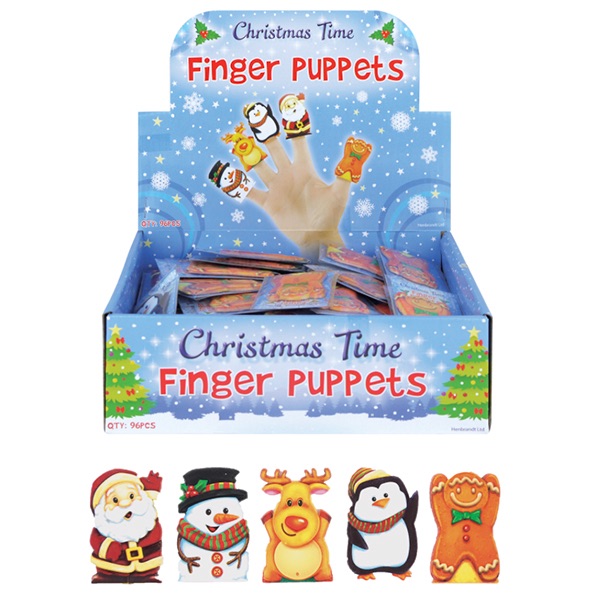 Xmas Finger Puppets Assorted