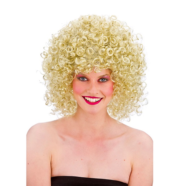 80's Disco Perm Blonde Wig