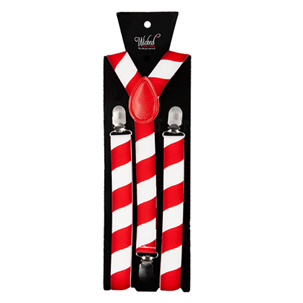 Candy Cane Red & White Braces