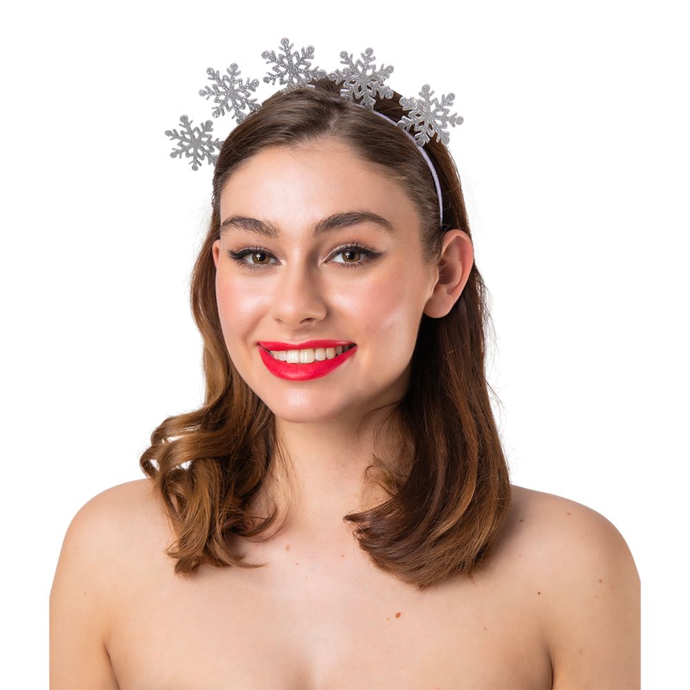 Silver Snowflake Headband