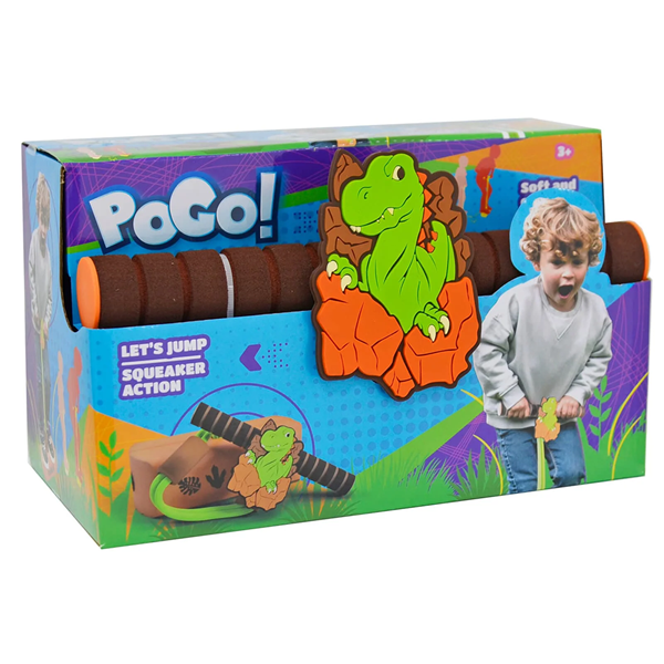 Pogo Stick Jumping Dino