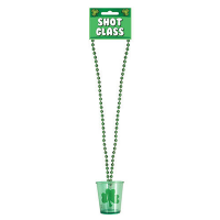Irish St Patrick's Day Shot Glass Necklace