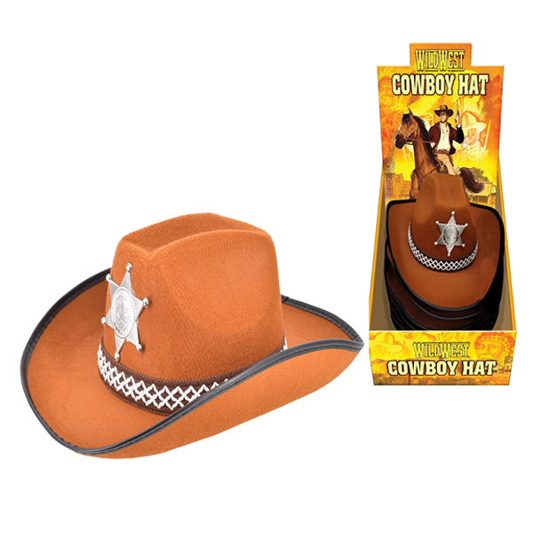 Brown Cowboy Hat With Star