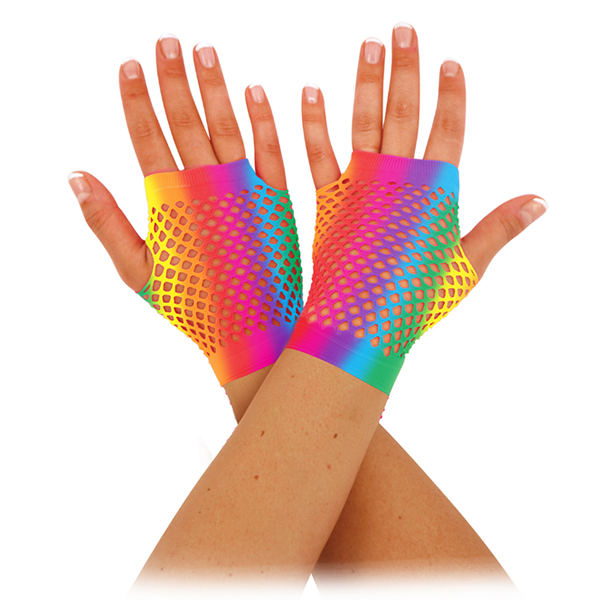 Rainbow Net Gloves
