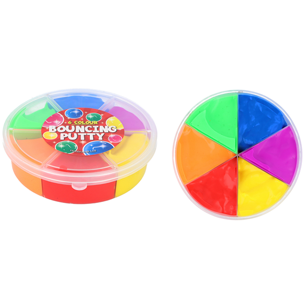 6-Tone Bouncing Putty Tubs