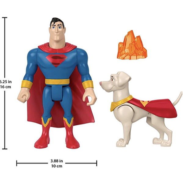 DC Super Pets Figures and Pet: Superman & Krypto