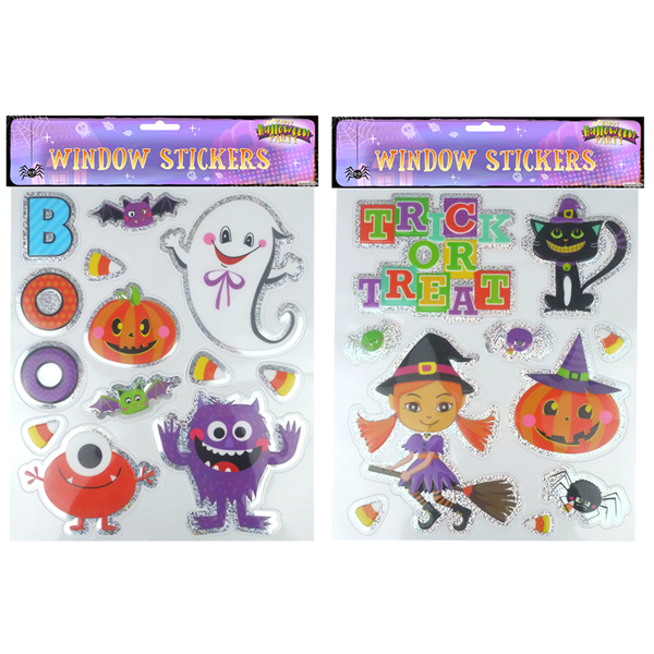 Halloween Window Stickers Assorted