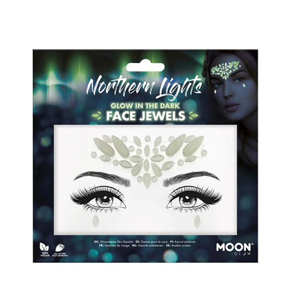 Northern Lights Glow In The Dark Face Jewels