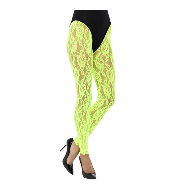 80's Lace Leggings, Neon