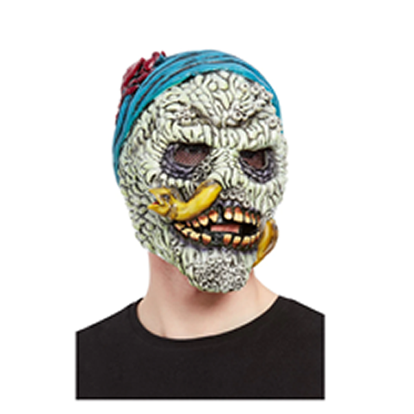 New Barnacle Skull Pirate Overhead Mask, Latex