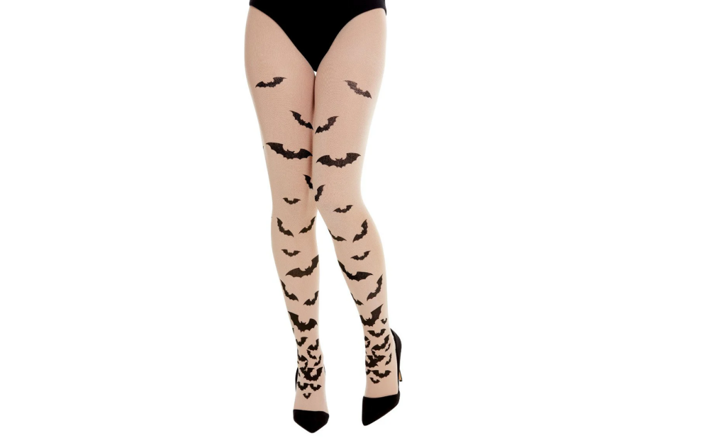 Opaque Tights With Bats