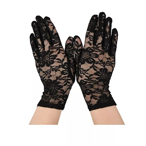 Lace Gloves, Black