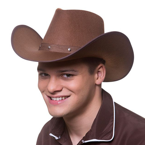 Texan Cowboy Hat, Dark Brown