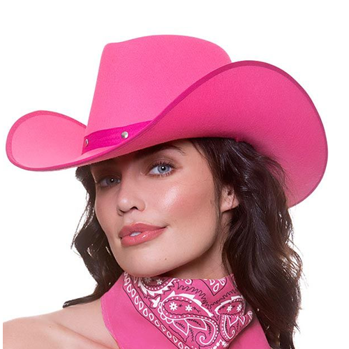 Texan cowgirl hat Hot Pink