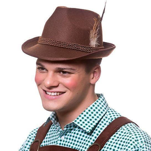 Deluxe Brown Barvarian Hat