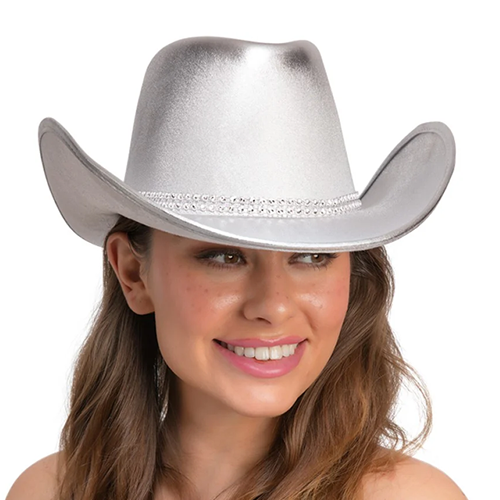 Texan Cowgirl Hat With Silver Rinestone Band