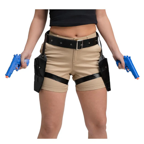 Double Thigh Holsters With Guns