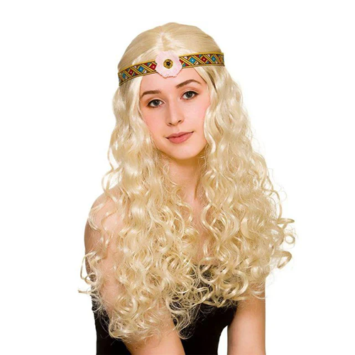 Flower Power Hippie Wig