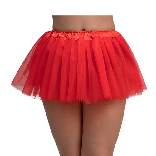 Red Tutu With Satin Waistband