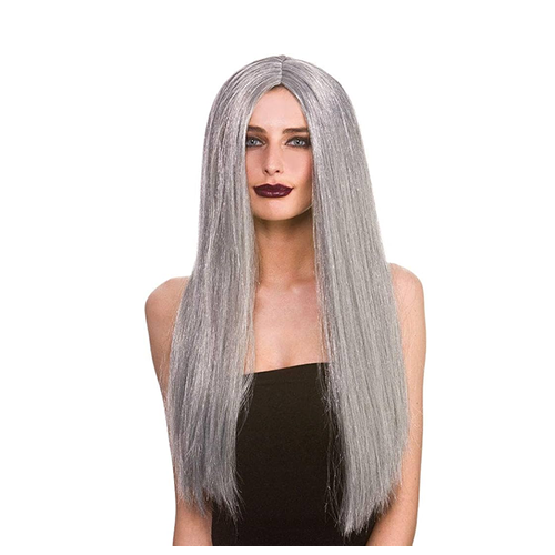 Classic Long Dark Grey Wig