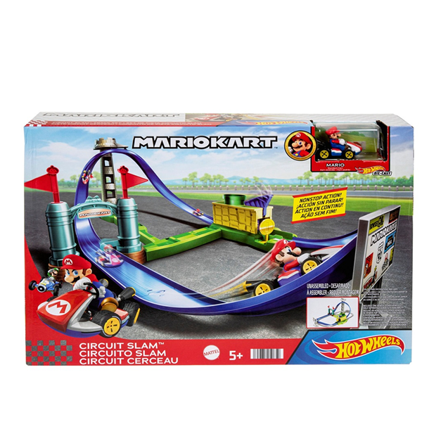 Hot Wheels Mario kart Circuit Slam Track Set