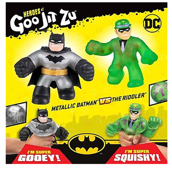 Heroes Of Goo Jit Zu Figures DC Metallic Batman V Riddler