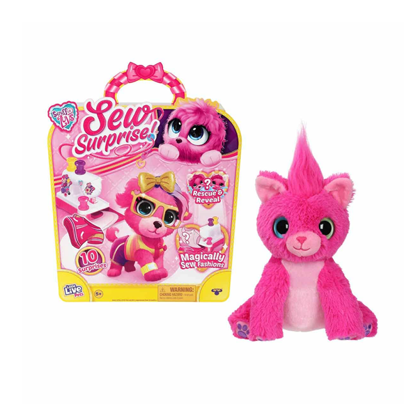 Little Live Pets Scruff-A-Luvs Sew Surprise Pink Plush