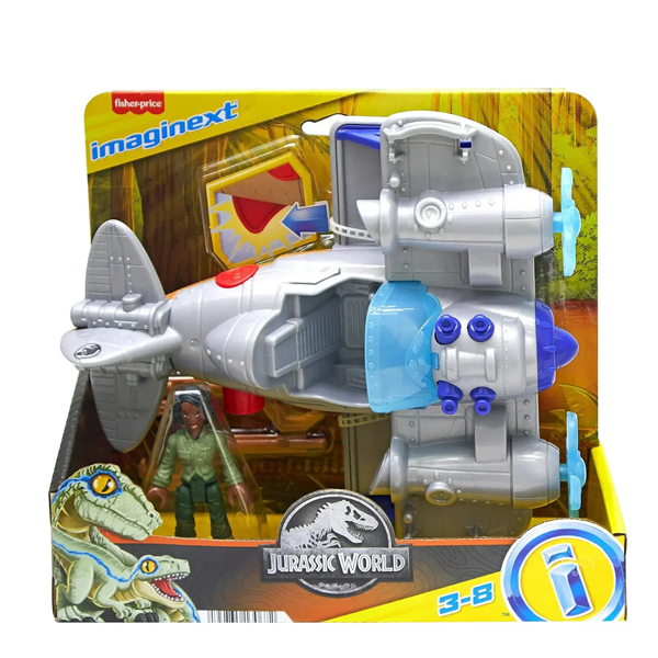 Imaginext Jurassic World Air Tracker Kayla & Plane