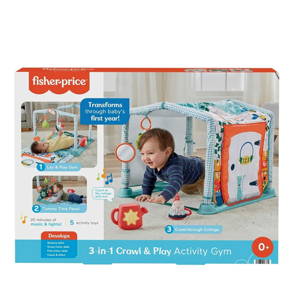 Fisher Price 3 in 1 Crawl n Play Activity Gym