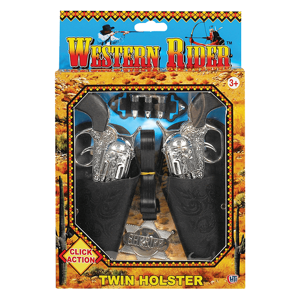 Western Rider Twin Holster Set