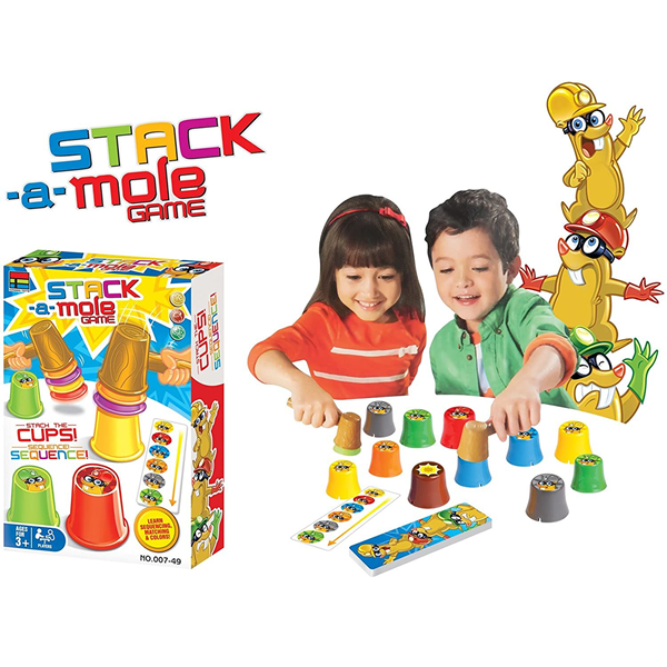 Whack-a-Mole Stack-a-Mole Game