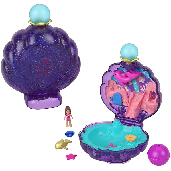 Polly Pocket Sparkle Cove Adventure Shell Playset Assorted