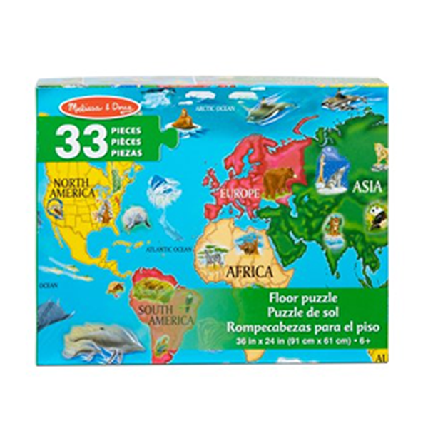 Melissa & Doug World Map Floor Puzzle