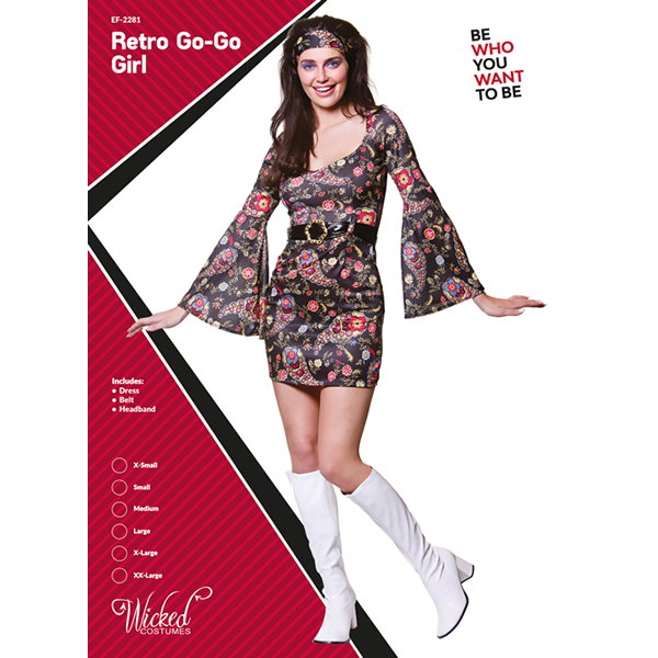 Retro Go Go Girl Adult Costume