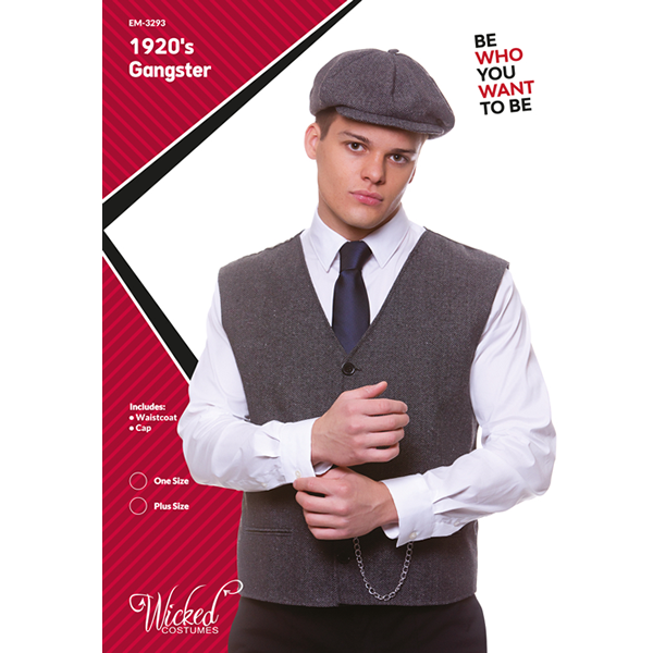 Gangster Waistcoat & Peaky Cap