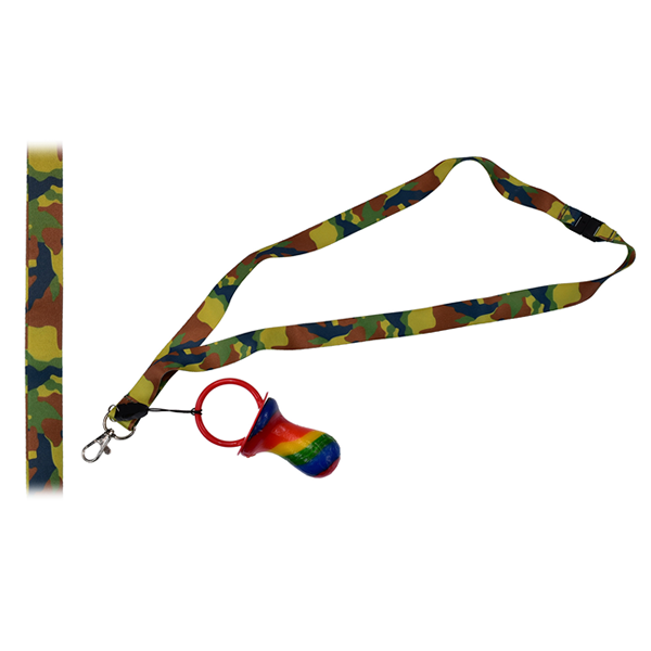 Camouflage Lanyard With Rock Candy Dummy