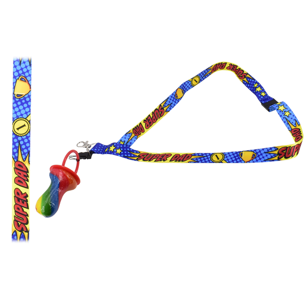 Super Dad Lanyard With Rock Candy Dummy