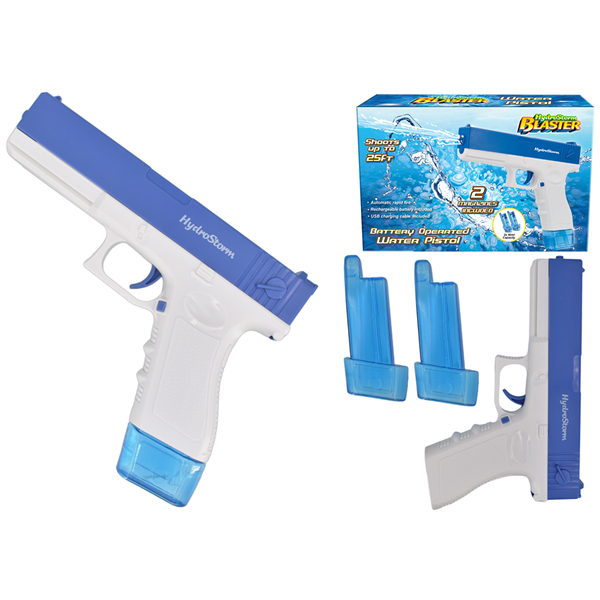 Rechargeable Water Pistol With 2 Magazines