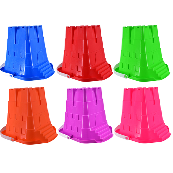 Large Square Castle Bucket With Steps 26cm