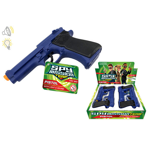 Spy Mission Pistol With Light & Sound
