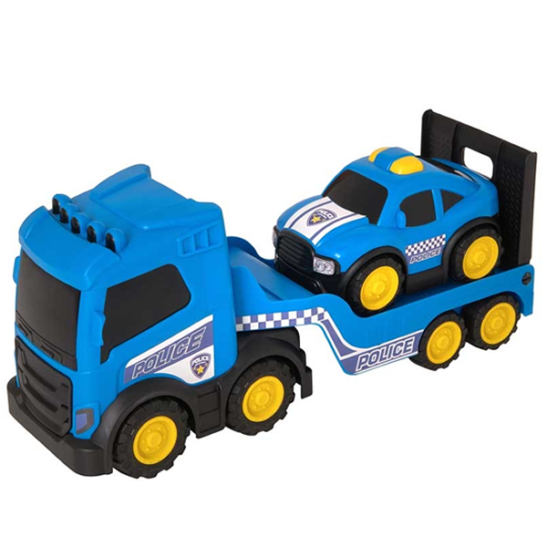 Teamsterz Chunky Trucks Police Mega Transporter With Car