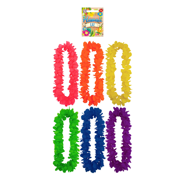 Hula Lei 6 Assorted Colours