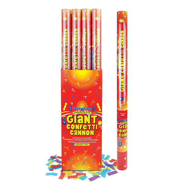Party Time Multicolour Paper Confetti Cannon 80cm