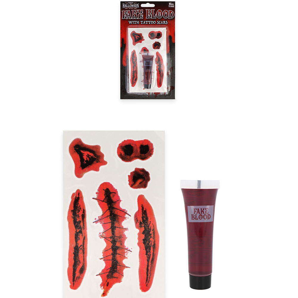 Fake Blood 16ML With Tattoo Scars