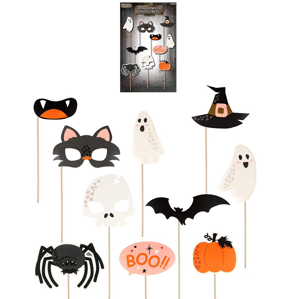 Halloween Photo Booth Props With Sticks