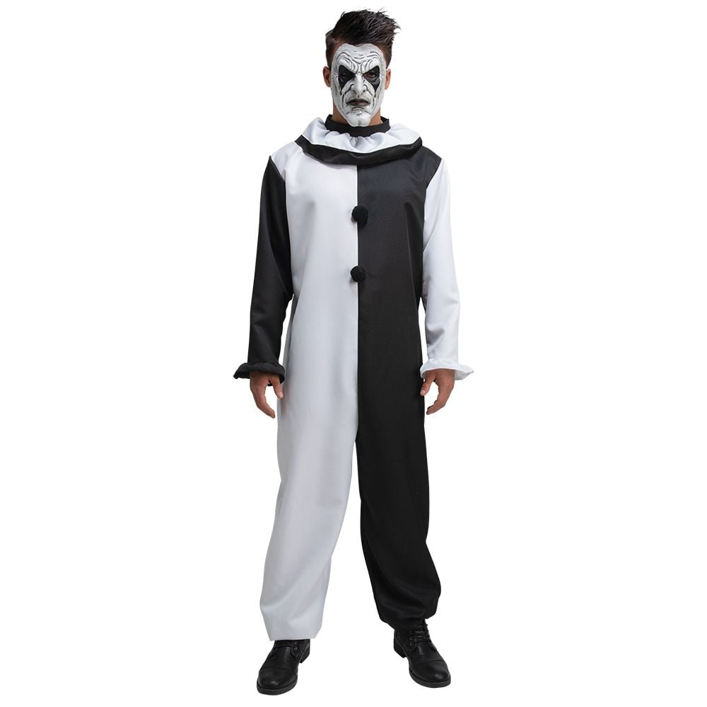 Black & White Clown With Mask