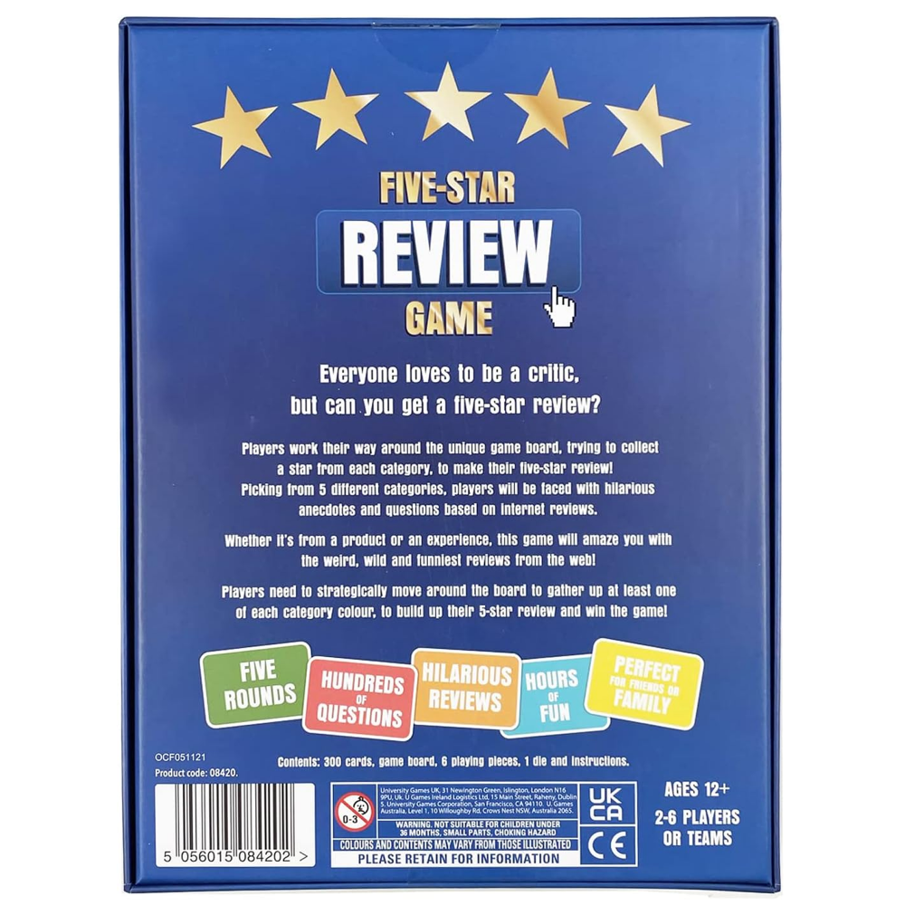 Five Star Review Game