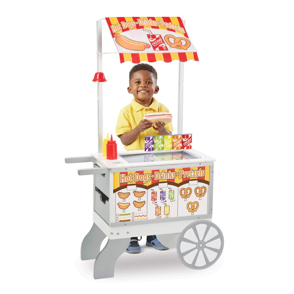 Melissa & Doug Hot Dog & Snack Cart Play Set