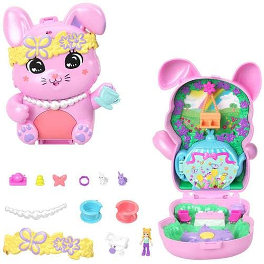 Polly Pocket Compact Bunny Tea Party